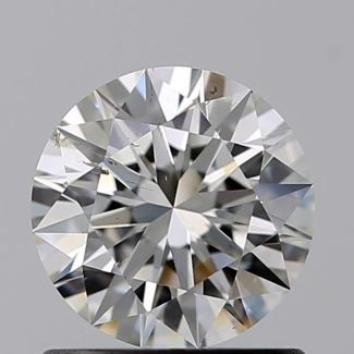 0.81 Carat Round H SI1 EX GIA Natural Diamond