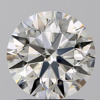 1.41 Carat Round J SI1 EX GIA Natural Diamond