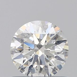 0.61 Carat Round H SI1 EX GIA Natural Diamond