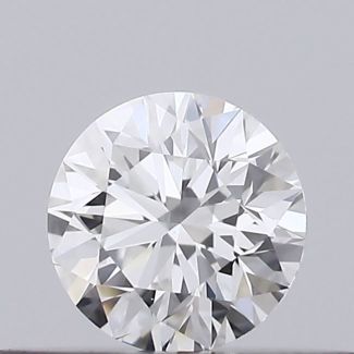 0.21 Carat Round F VVS2 EX GIA Natural Diamond