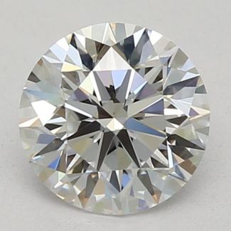 0.60 Carat Round E VVS2 EX GIA Natural Diamond