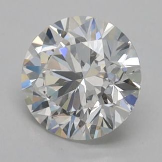 0.4 Carat Round F VVS2 EX GIA Natural Diamond