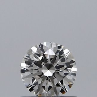 0.51 Carat Round F SI1 EX GIA Natural Diamond