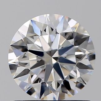 0.92 Carat Round F VVS1 EX GIA Natural Diamond