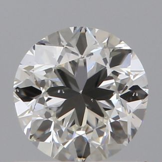 0.50 Carat Round H SI1 GD EX GIA Natural Diamond