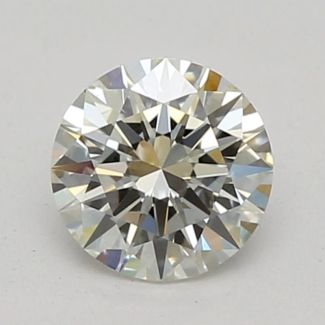 0.32 Carat Round I VVS2 EX GIA Natural Diamond