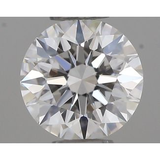 0.37 Carat Round G VVS2 EX GIA Natural Diamond