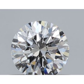 0.51 Carat Round I VVS2 EX VG GIA Natural Diamond