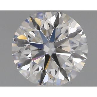 0.64 Carat Round E VVS1 EX GIA Natural Diamond