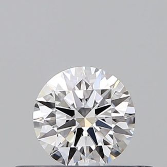 0.3 Carat Round D VVS2 EX VG GIA Natural Diamond