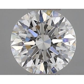 0.51 Carat Round G SI2 EX GIA Natural Diamond