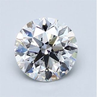 1.5 Carat Round D SI2 EX VG GIA Natural Diamond