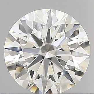 0.56 Carat Round H VVS2 EX IGI Natural Diamond