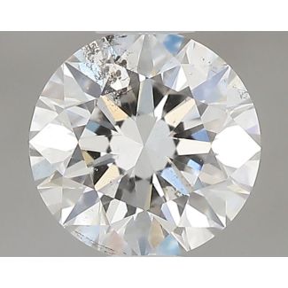 0.46 Carat Round F SI2 EX GIA Natural Diamond