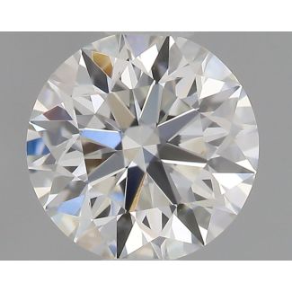 0.51 Carat Round F VVS2 EX GIA Natural Diamond