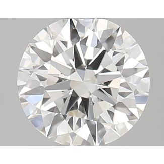 0.5 Carat Round H VS1 EX GIA Natural Diamond