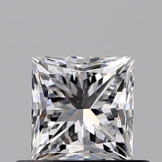 0.50 Carat Princess D SI1 - VG GIA Natural Diamond