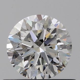 0.45 Carat Round H VS2 VG EX GIA Natural Diamond