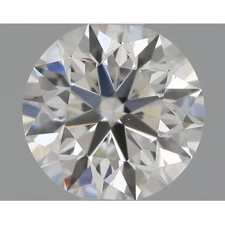 0.6 Carat Round H VS1 EX GIA Natural Diamond