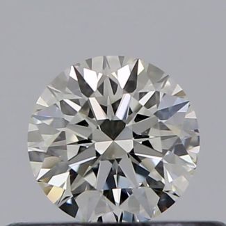 0.31 Carat Round I VVS2 EX GIA Natural Diamond