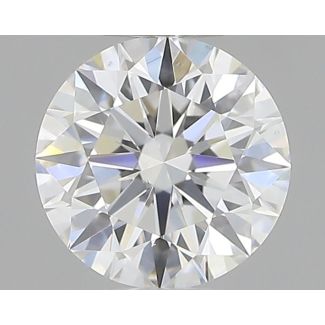 0.37 Carat Round E VS2 EX GIA Natural Diamond