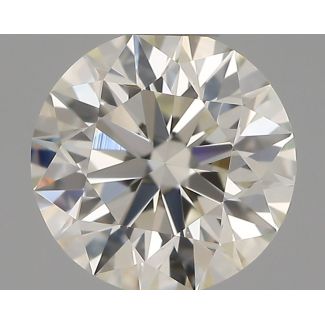 0.51 Carat Round H VVS1 EX IGI Natural Diamond