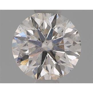 0.50 Carat Round H SI2 EX VG GIA Natural Diamond