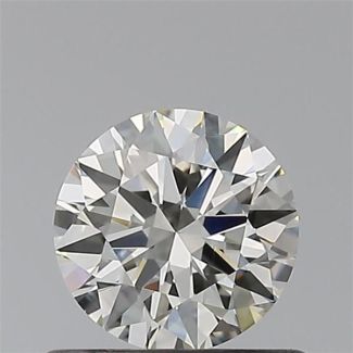 0.50 Carat Round H VVS1 EX VG IGI Natural Diamond