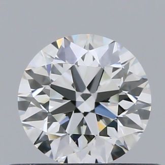 0.44 Carat Round F VS2 EX GIA Natural Diamond