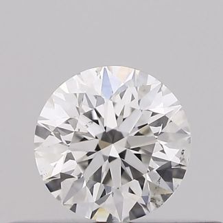 0.24 Carat Round F SI1 EX GIA Natural Diamond