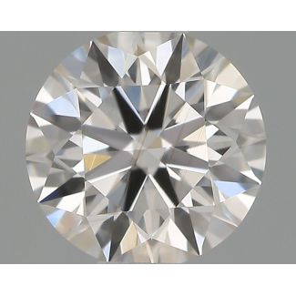 0.5 Carat Round I VVS2 EX GIA Natural Diamond