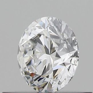 0.51 Carat Round D VS2 EX GIA Natural Diamond