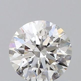 0.54 Carat Round H VVS1 EX GIA Natural Diamond