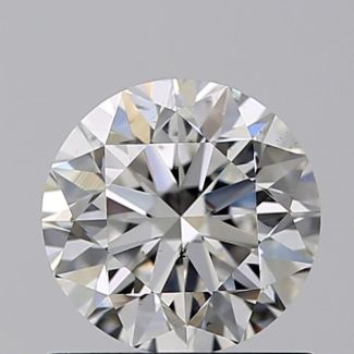 0.72 Carat Round F SI1 VG EX GIA Natural Diamond