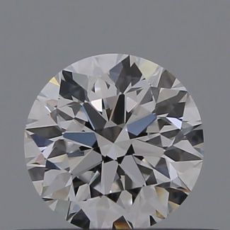 0.41 Carat Round D VVS1 EX GIA Natural Diamond