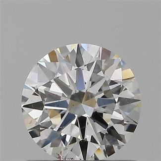 0.60 Carat Round G SI1 EX GIA Natural Diamond