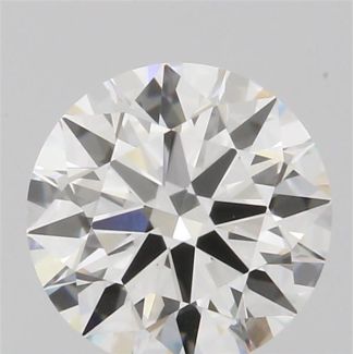 0.50 Carat Round H VVS2 EX GIA Natural Diamond