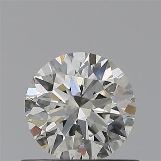 0.50 Carat Round H VS2 EX VG IGI Natural Diamond