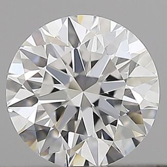 0.37 Carat Round D VVS1 EX GIA Natural Diamond