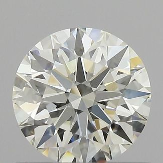 0.6 Carat Round H VVS2 EX GIA Natural Diamond