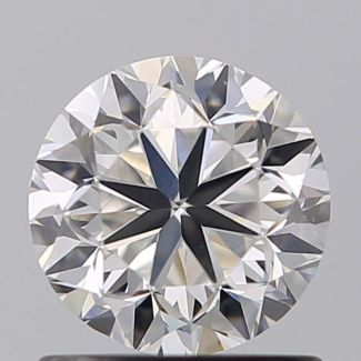 0.90 Carat Round F VS1 G EX VG GIA Natural Diamond