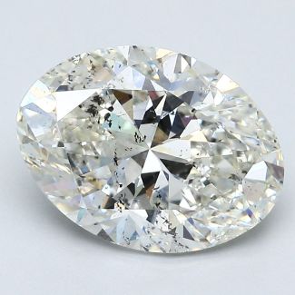 3.73 Carat Oval I SI2 - EX VG GIA Natural Diamond