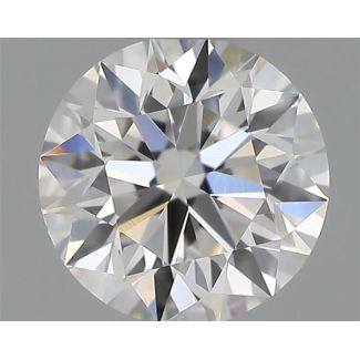 0.35 Carat Round E VVS2 EX VG GIA Natural Diamond