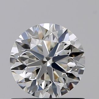 0.70 Carat Round H VVS2 VG EX GIA Natural Diamond