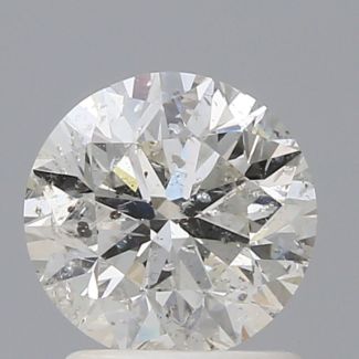 1.50 Carat Round H I2 GD VG GIA Natural Diamond