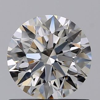 0.70 Carat Round I VVS1 EX GIA Natural Diamond