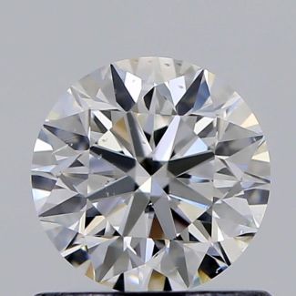 0.70 Carat Round F SI1 VG EX GIA Natural Diamond