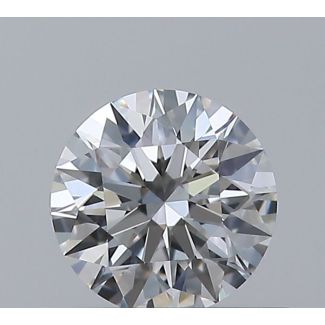 0.37 Carat Round E VVS2 EX GIA Natural Diamond