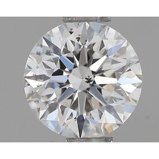 0.55 Carat Round F SI1 EX GIA Natural Diamond