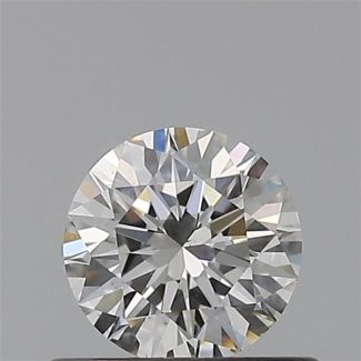 0.45 Carat Round H VS2 EX GIA Natural Diamond